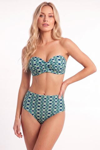Loya Kadın Mavi Azure Yüksek Bel Tek Alt Bikini