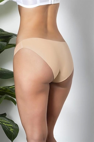 Fevien 3'lü Dikişsiz, İz Yapmaz, Lazer Kesim, Slip Külot Cappucino Brf21261 Cappucino