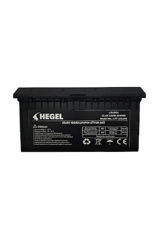 Hegel Lifepo4 Lityum Akü 150ah 25.6v 3840wh Bluetooth'lu
