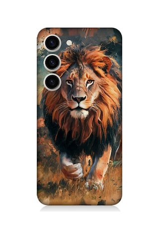 Samsung Galaxy S23 Uyumlu Aslan Portresi Desenli Silikon Kılıf Samsung Galaxy S23 Uyumlu Aslan Portresi Desenli Silikon Kılıf