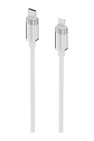 Knit Glam 30W Hızlı Şarj Destekli Type-C To Lightning Şarj Ve Data Aktarım Kablosu 1 Metre Beyaz