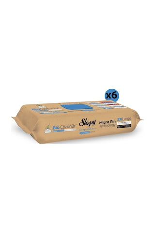 Sleepy Bio Çözünür Yüzey Temizlik Havlusu&Mendili Deniz Tuzu&Yosun 6x50 (300 Yaprak)