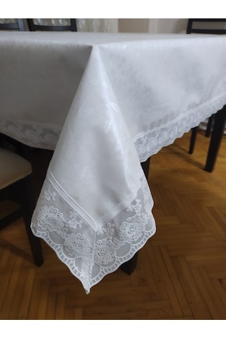 Masa Örtüsü Pvc Dantel Kenar 140X180Cm