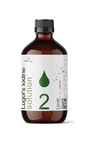 Lugol's %2 İyot Çözeltisi İyot Damla Cam Şişe 100 ML
