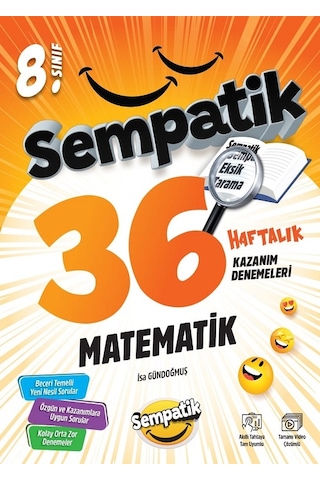 8.sınıf Sempatik Türkçe-matematik-fen Bilimleri- İnkılap Tarihi Ve Atatürkçülük 36 Haftalık Kazanım