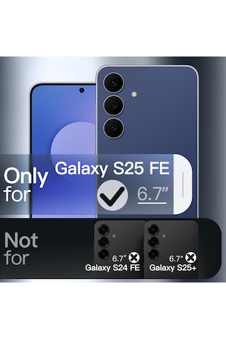 Samsung Galaxy S25 Fe İle Uyumlu Kılıf Soft Premium Yumuşak Silikon Telefon Kılıfı Kapak Lacivert