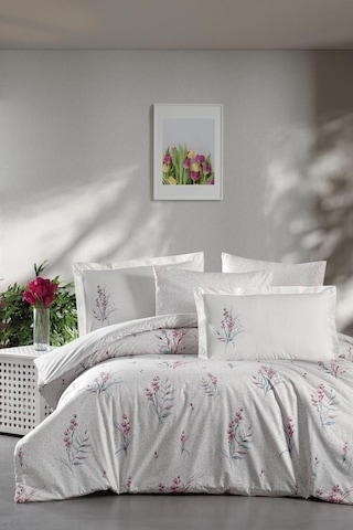 Ranforce Çift Kişilik Nevresim Takımı Eden Krem