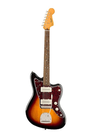Squier 0374083500 Classic Vibe '60s Jazzmaster Elektro Gitar 3-color Sunburst Laurel Klavye Ofset Gövde Ve Geniş Ton Yelpazesi