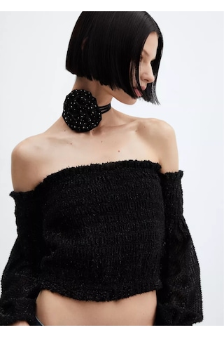 Mango Choker 189731116 Siyah