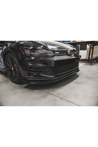 Vw Golf 7.5 Gtı Tampon Ön Lip Parlak Siyah Plastik Ön Ek Karlık 2017 2018 2019 2020 2021 Karlık+bodykit+ek