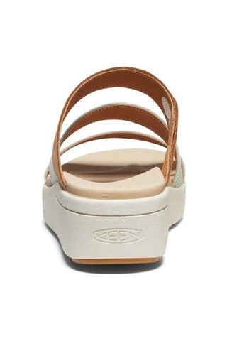 Keen 1027269 Ellecity Slide Natural Leather/clearly Aqua Kadın Terlik 001