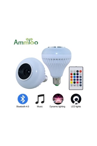 Bluetooth Hoparlörlü Uzaktan Kumandalı Speaker Usb Led Lamba