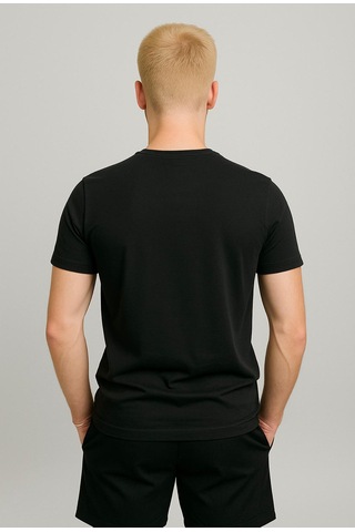 Axxel Erkek Siyah Kısa Kollu T-shirt-d405 Siyah