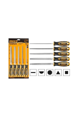 Ingco HKTFS0508 Endüstriyel 5'li Eğe Seti