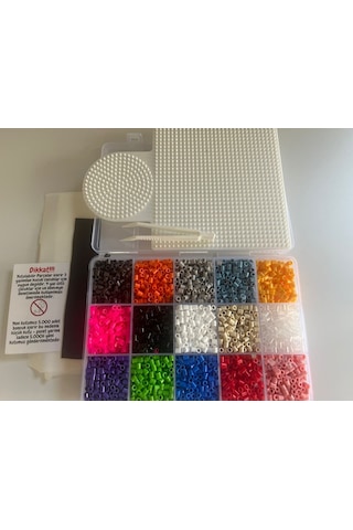 Ütü ile Yapışan Boncuk Seti Dizme Kalıbı + Cımbız 5000'li