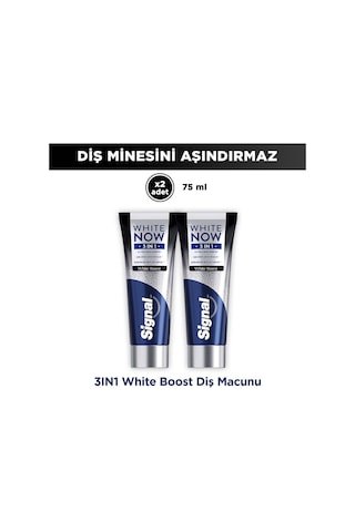 Signal White Now Diş Macunu 3 İn 1 White Boost 75 Ml X2
