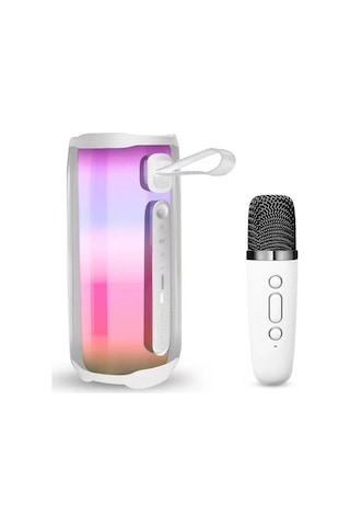 Cosmotex Newface Pluse 5 Mikrofonlu Rgb Kablosuz Hoparlör - Beyaz