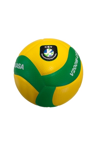Mikasa V200W-CEV FIVB Onaylı Voleybol Topu Sarı Yeşil Sarı - Yeşil