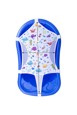Sevi Bebe SEV-693 Desenli Havlu Bebek Banyo Filesi Beyaz