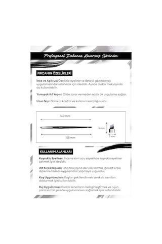 Açılı Eyeliner Fırçası Cre'ars Detailed Liner Brush 113