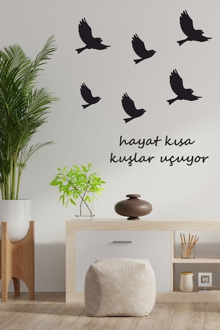 Kuşlar Uçuyor Dekoratif Duvar Sticker