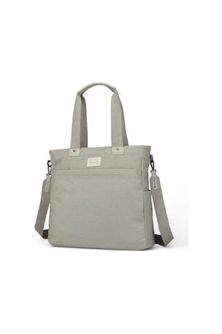 Smart Bags Kanvas Gri Kadın Omuz Çantası Smb1309 001