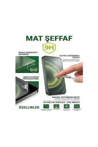 Casper Via A3 Plus Uyumlu Ekran Koruyucu 9h Ekstra Koruma 9h - Mat