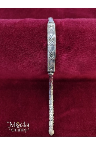 Modagümüşevi Margazit Taşlı Gümüş Erkek Kral Bileklik