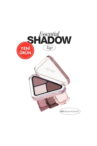 3 Renk İçeren, Mat Ve Işıltılı Bitişli Mini Far Paleti Clıo Essential Shadow Tap 03 Mauve Authentic 03 Mauve Authentic