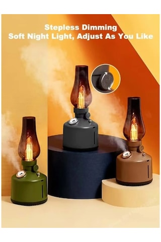 Katjmer Kt-h03 Retro Nemlendirici 260 Ml Büyük Kapasiteli Ultrasonik Dilsiz Serin Buhar Difüzörü
