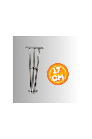 17 Cm Metal Boncuklu Koltuk Ayağı Mobilya Ayağı Ünite Ayağı Konsol Ayağı Puf Berjer Ayağı Krom