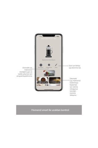 Homend Smart Royaltea Plus 2 In 1 Otomatik Çay Ve Türk Kahve Makinesi Wifi