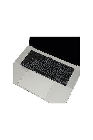 Macbook Us İngilizce Klavye Koruyucu Ansı Amerikan Enter M1-m5 A2681 A3113 A3240 A3449 A2941 A3241 A2442 A2779 A2992 A2485 A2991 Keyboard Cover Touch Id Siyah