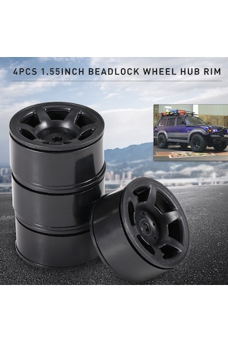 Kosona Ax-415wh 1/10 Rc Araç Plastik Jant Seti - 4 Parça, 46x23mm, Beyaz, Tf2 Cc01 Cc02 Lc70 Lc80 D90 Uyumlu