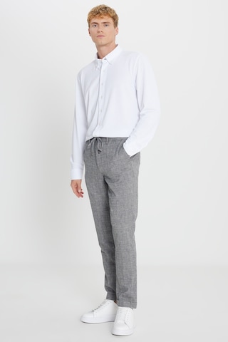 AC&Co / Altınyıldız Classics Erkek Lacı Pamuklu Slim Fit Dar Kesim Beli Bağlamalı Yan Cepli Esnek Pantolon Lacı