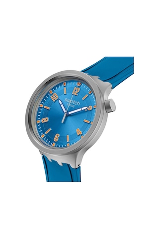 Swatch Sb07s115 Blue In The Works Erkek Kol Saati Metal