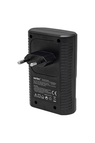 Sertec STC-9V Pil Şarj Cihazı + Varta 9V Şarjlı Pil 2'li