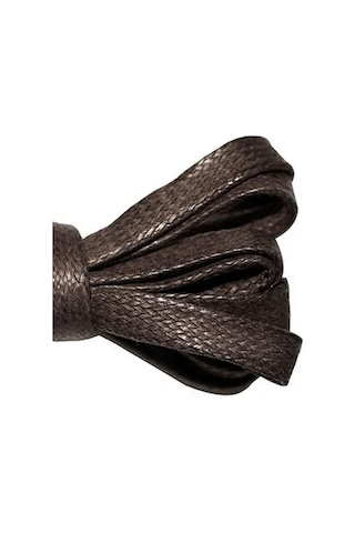 100 Cm Kahverengi Yassı Mumlu Ayakkabı Bağcığı Kahverengi