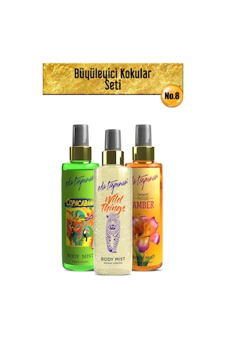 Eda Taşpınar Amber + Copacabana + Wild Things Vücut Spreyi 3 x 200 ML