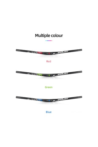 Monyee Alüminyum Dağ Bisikleti Sapı 720-780mm Uzun Ergonomik Cnc Büküm Antrenman Kontrol Güvenliği Yeşil