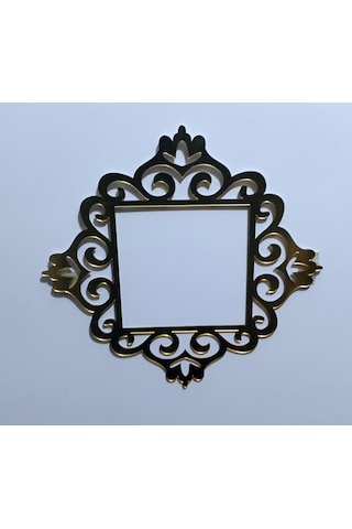 Priz Kenarı için Dekoratif Priz Çerçevesi Priz Süsü Gold-Pleksi-Üçlü