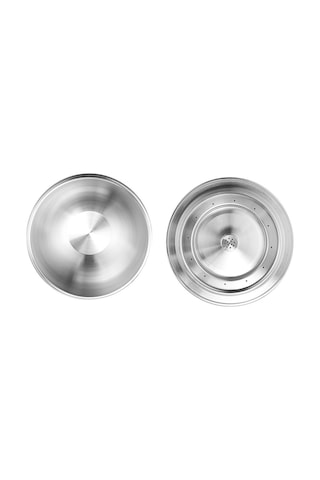 Wezone Yeniden Kullanılabilir Paslanmaz Çelik Kahve Kapsülü - Nespresso Vertuoline Gca1 Ve Delonghi Env150 Uyumlu Filtre Seti Gümüş