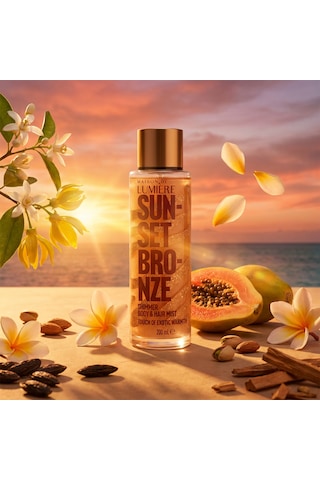 Lumière Sunset Bronze Simli Vücut Spreyi 200 ML
