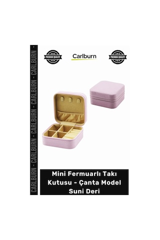 Özel Üretim Seyahat Tipi Şık Bölmeli Kaliteli Mini Fermuarlı Takı Kutusu Çanta Model Suni Deri Çok Renkli