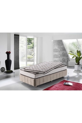 Mu&bah Ekstra Ortopedik Bamboo Lastikli Yatak Şiltesi / Yatak Pedi / Topper 5 Cm 90x190