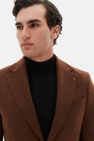 D's Damat Ds Damat Slim Fit Kahverengi Diyogonal Kumaş Ceket 5hc04ır06494m 201