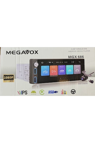 Megavox Mgx 686 6.86" Android Medya Player Teyp