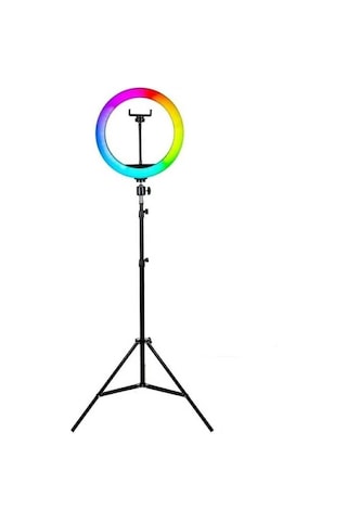 Soft Ring Light Mj33 13" 33cm Rgb Led Halka Işık Tripodlu Selfie Işığı