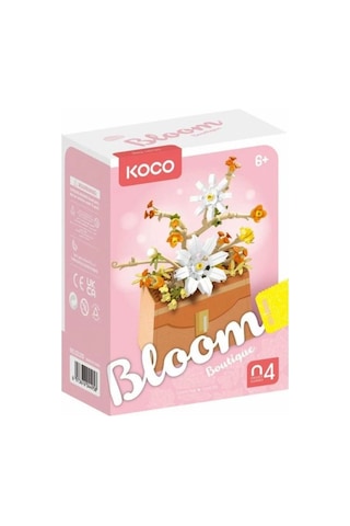 Bloom Boutique Çiçek Çanta Yapım Seti 232 Parça Mini Blok Dıy Model Çiçek Temalı Yapı Oyuncağı