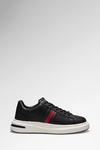 Guess Elba Deri Karışımlı Erkek Sneaker Ayakkabı Fmfeallea12 Siyah